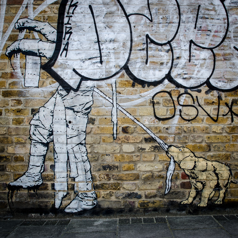 Граффити в лондонском районе Hackney Wick 